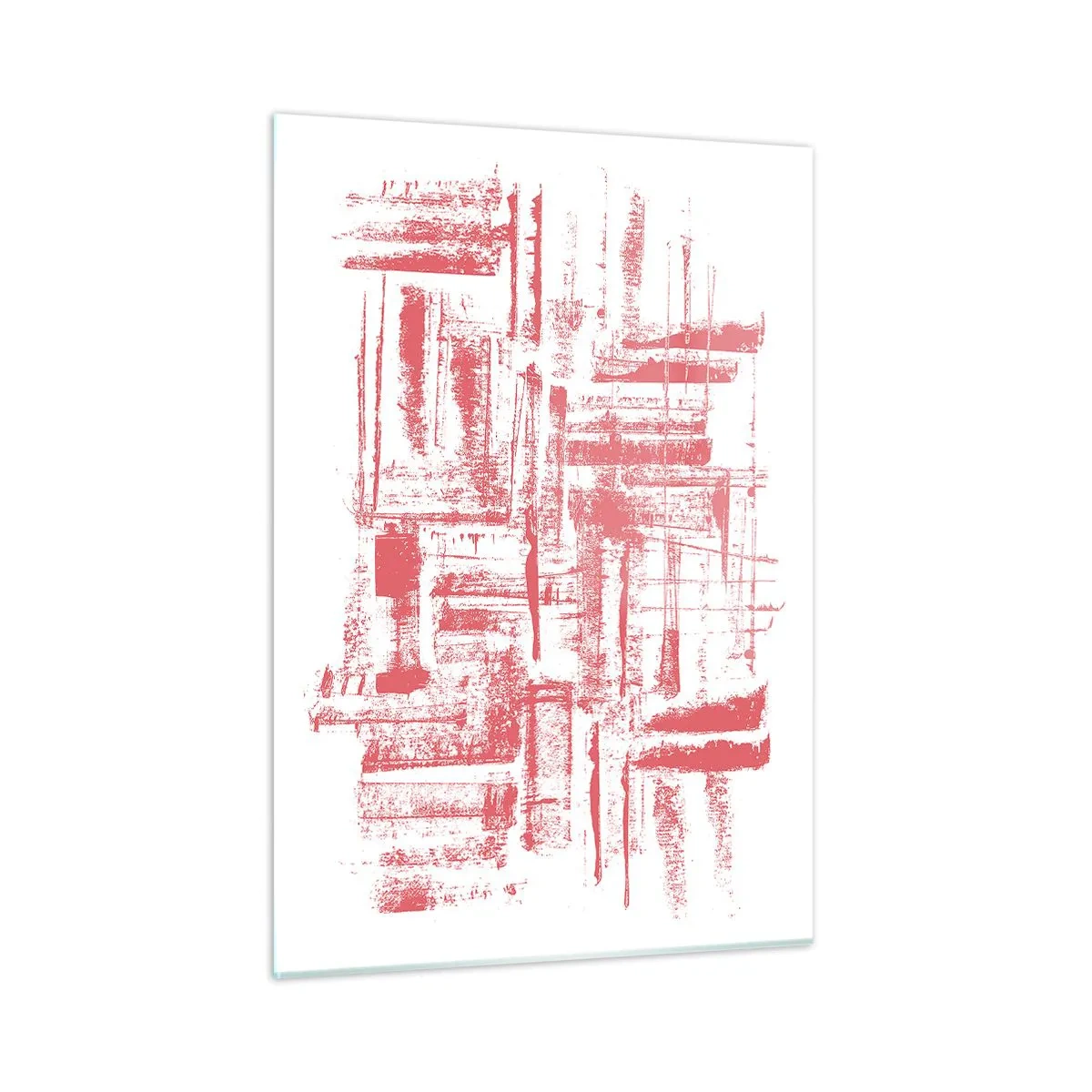 Billede på glas - Rød by - 50x70 cm