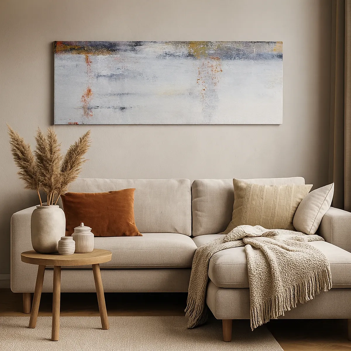 Lærredstryk - Billede på lærred - Bag lufttæppet - 30x30 cm