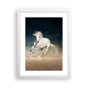 Plakat i hvid ramme - Frihed i en ren tilstand - 30x40 cm