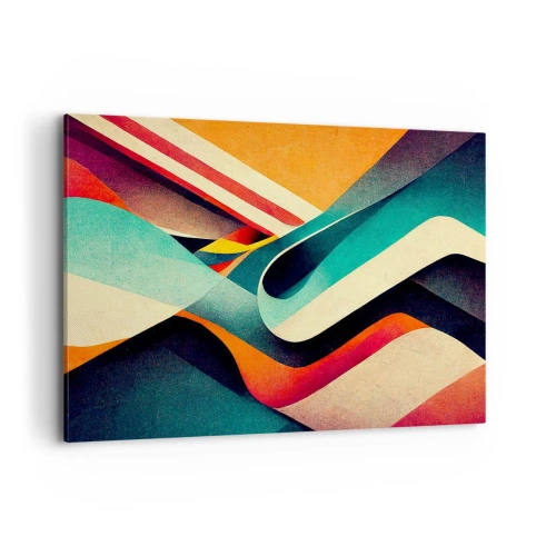 Lærredstryk - Billede på lærred - Intens komposition - 120x80 cm