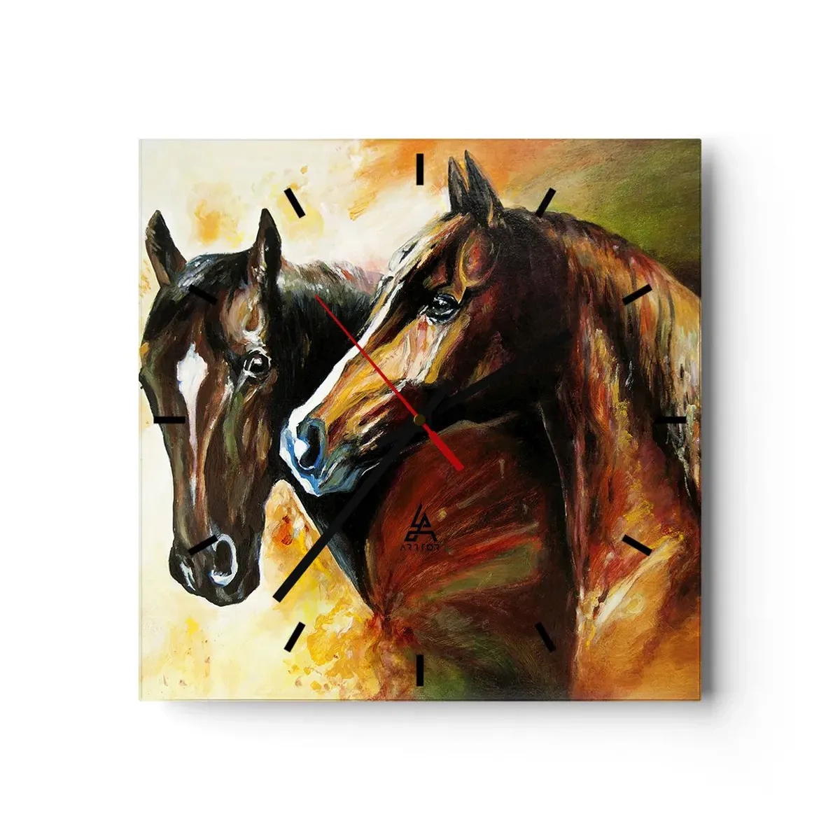 Vægur, Uret - Dobbelt så charmerende - 40x40 cm