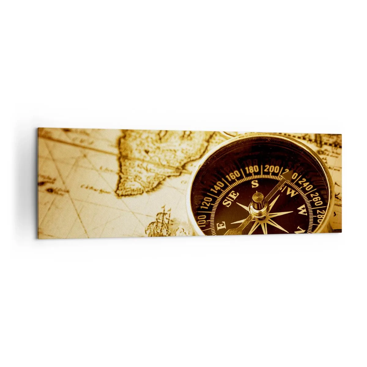 Lærredstryk - Billede på lærred - Øst eller vest? - 160x50 cm