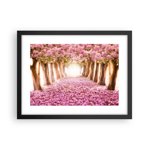 Plakat i sort ramme - Vejen til paradis - 40x30 cm