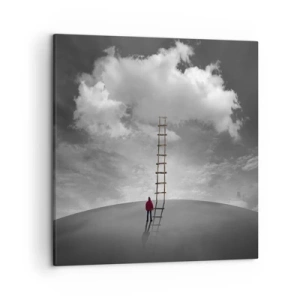 Lærredstryk - Billede på lærred - Alt er muligt - 50x50 cm