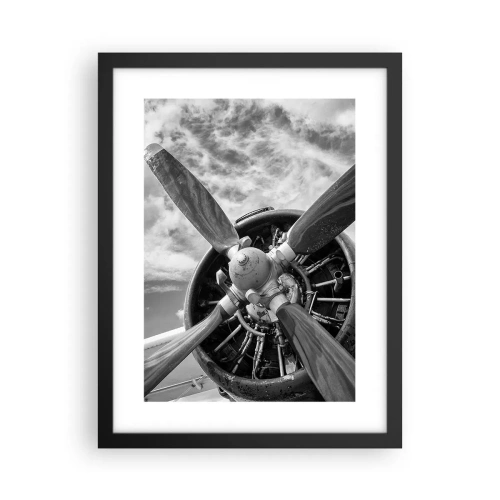 Plakat i sort ramme - Himmelens erobrer - 30x40 cm