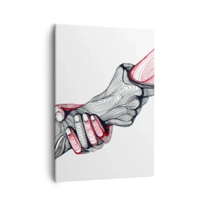 Lærredstryk - Billede på lærred - Du er i gode hænder - 50x70 cm