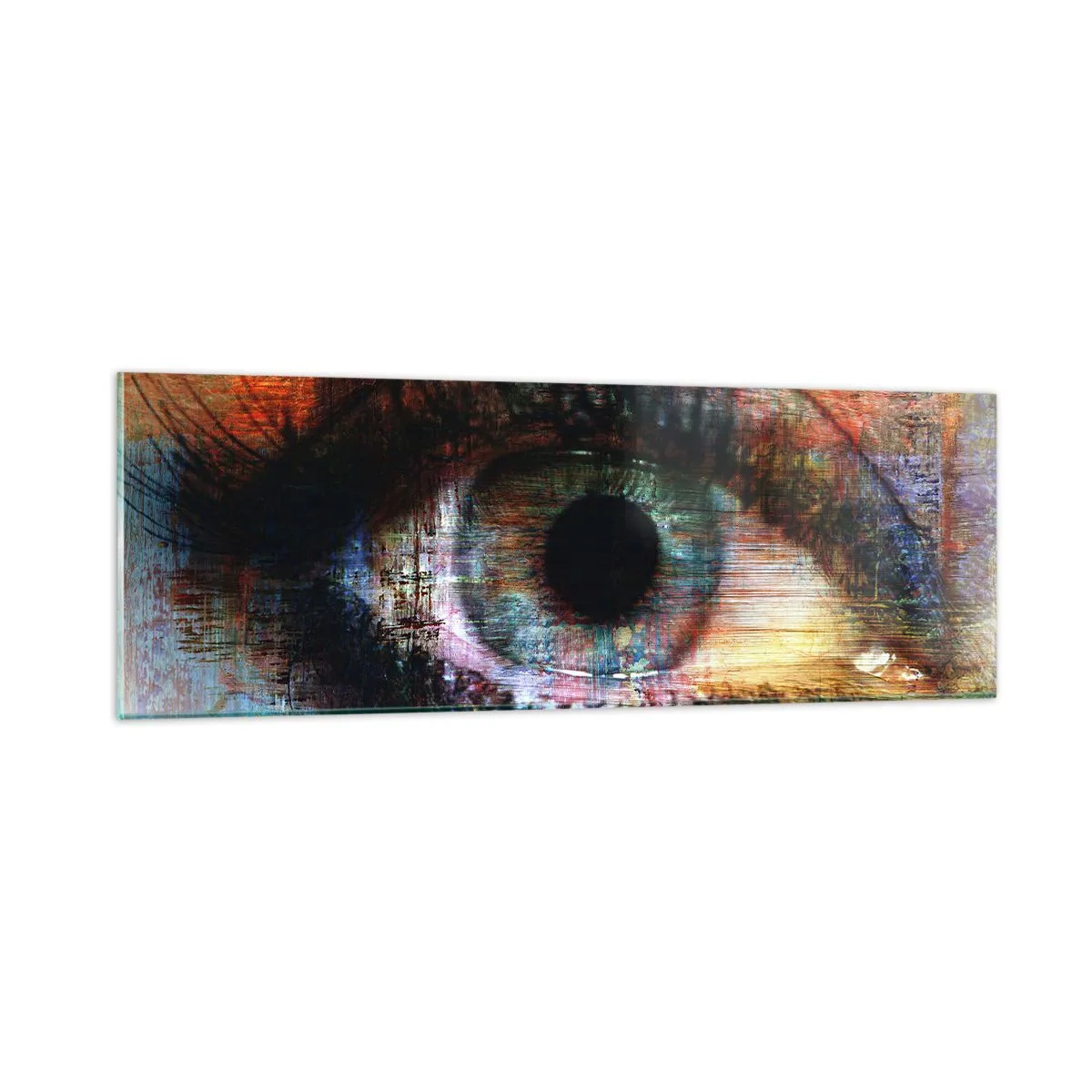 Billede på glas - Du kan se ind i sjælen - 90x30 cm