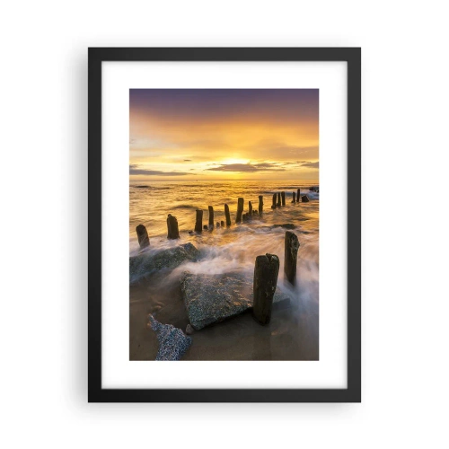 Plakat i sort ramme - Østersøens rå skønhed - 30x40 cm