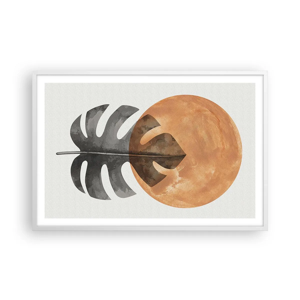 Plakat i hvid ramme - Altid solen - 91x61 cm