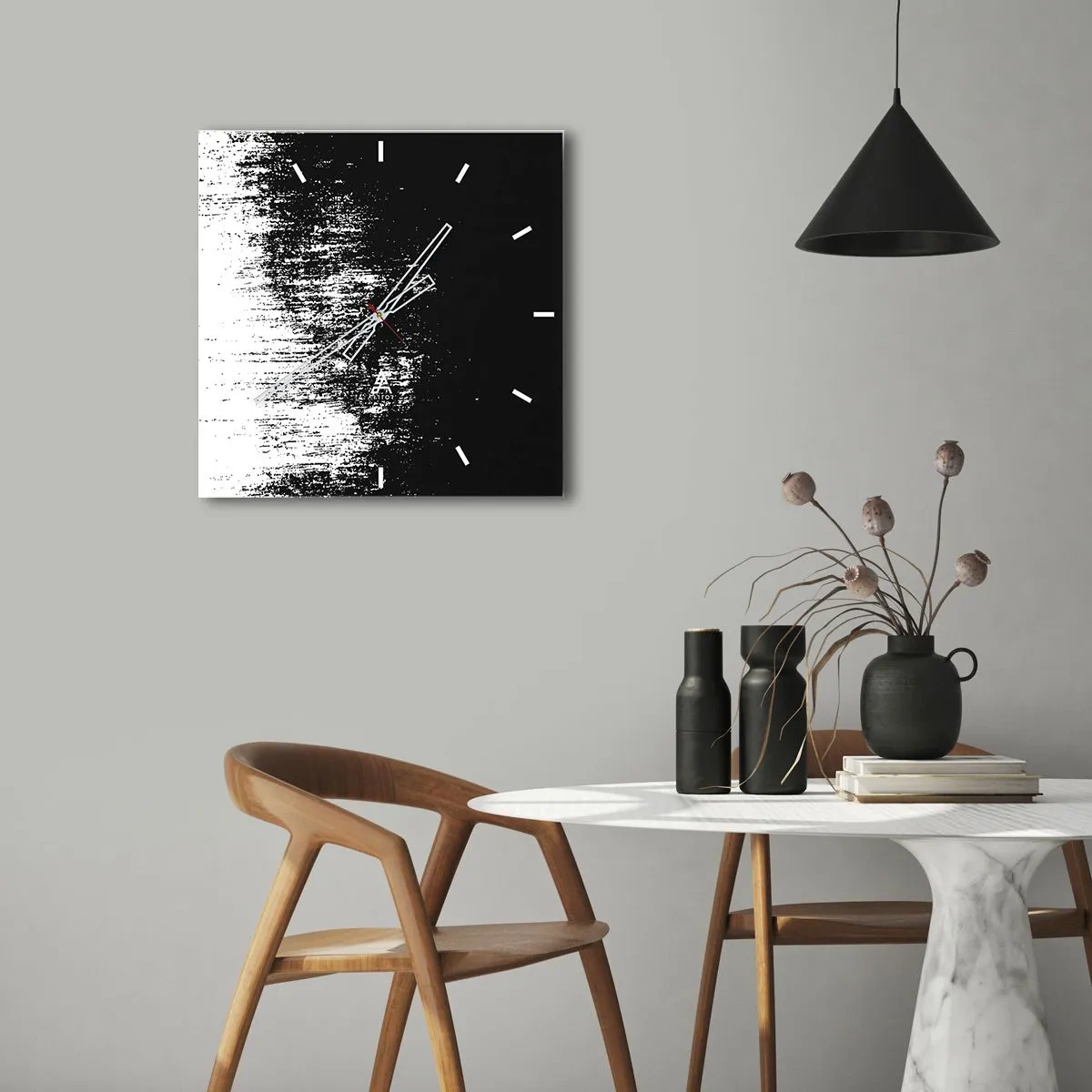 Vægur, Uret - Og vinderen er... - 40x40 cm