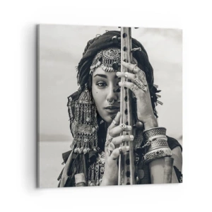 Lærredstryk - Billede på lærred - Selve den orientalske musik - 60x60 cm