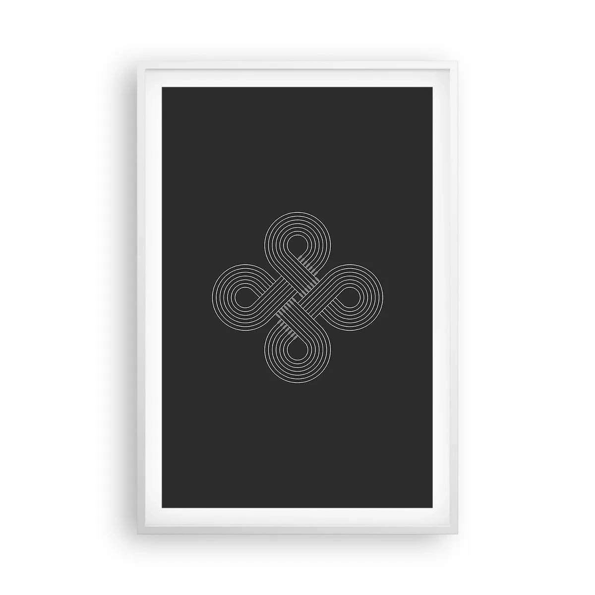 Plakat i hvid ramme - I den keltiske ånd - 61x91 cm
