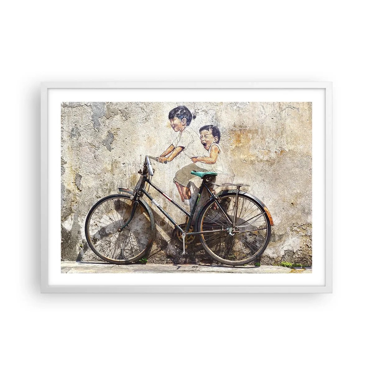 Plakat i hvid ramme - Sandt eller falsk? - 70x50 cm