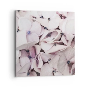 Lærredstryk - Billede på lærred - I en flod af blomster - 70x70 cm