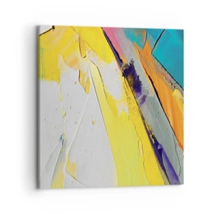 Lærredstryk - Billede på lærred - Lysets anatomi - 70x70 cm