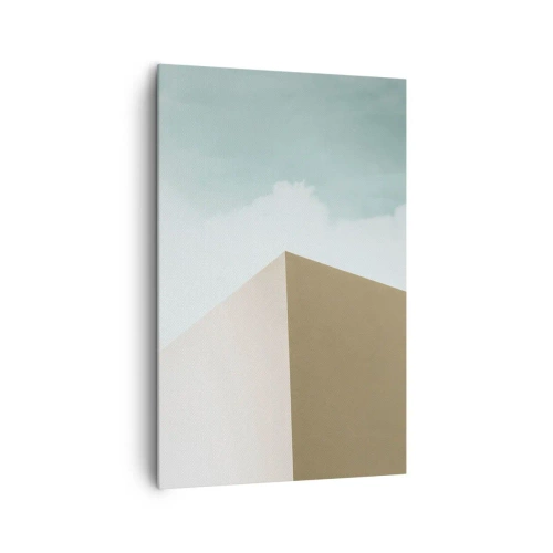 Lærredstryk - Billede på lærred - Geometri af en solrig sommer - 80x120 cm