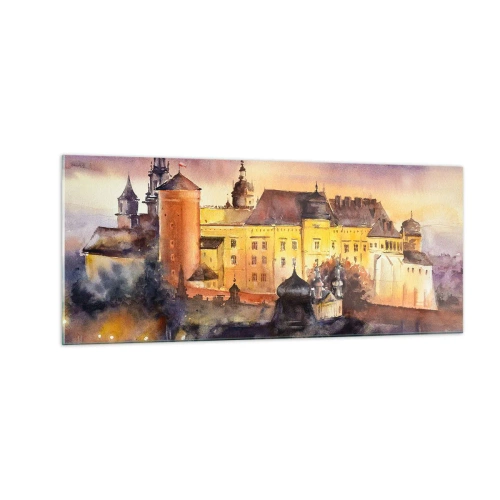 Billede på glas - En historie og en fortælling - 100x40 cm