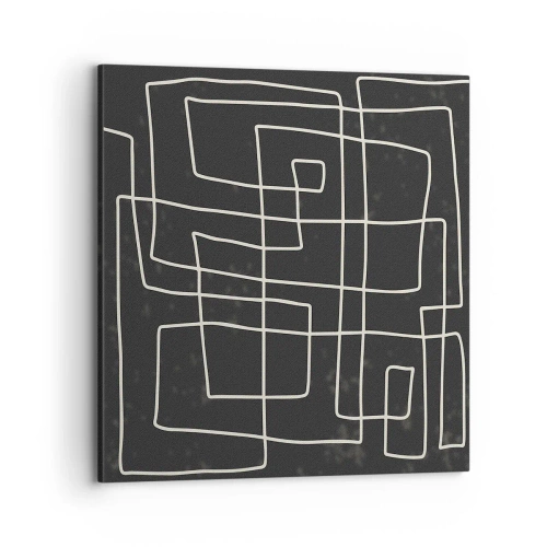 Lærredstryk - Billede på lærred - Ikke helt så enkel - 70x70 cm