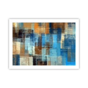 Plakat - Gennem det blå slør - 70x50 cm