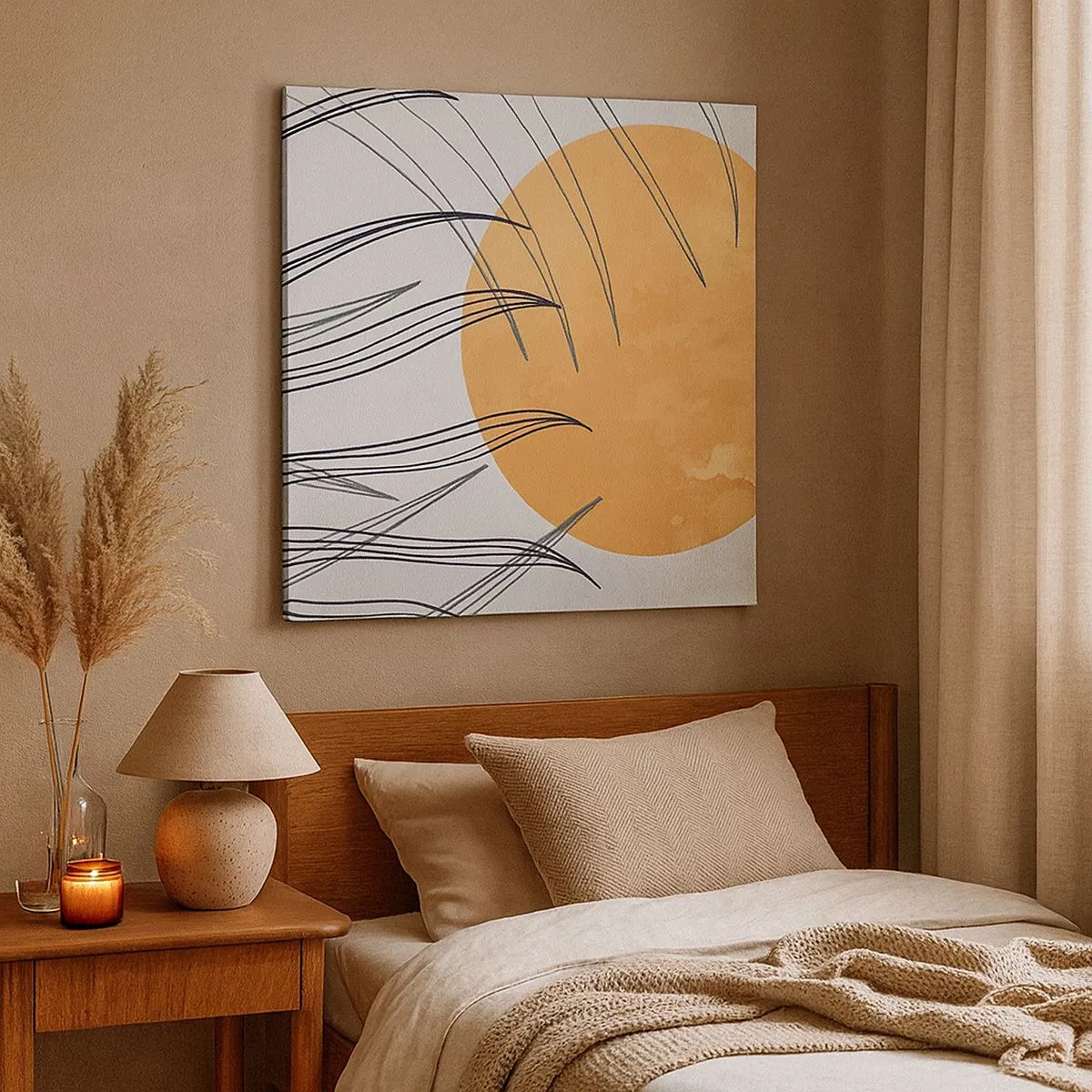 Lærredstryk - Billede på lærred - Altid mod solen - 30x30 cm