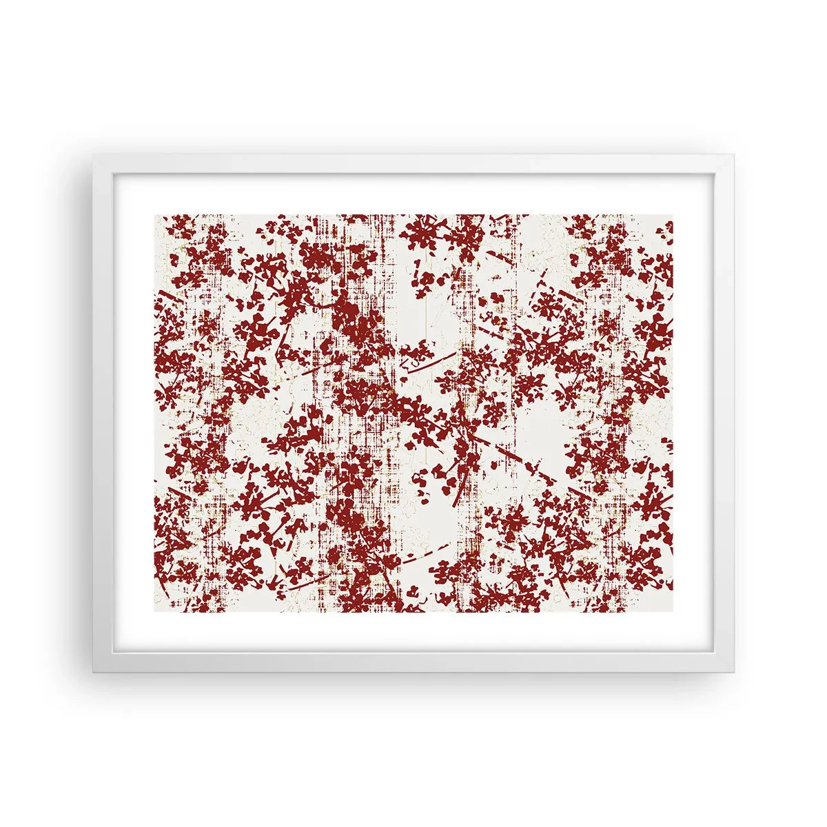 Plakat i hvid ramme - Som en gammel percale - 50x40 cm