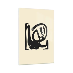 Billede på glas - Næsten Picasso - 70x100 cm