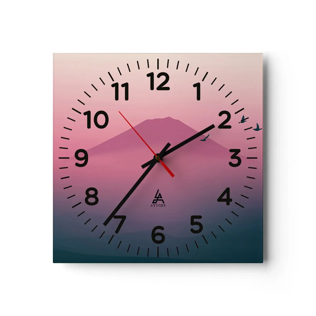 Vægur, Uret - Vandrer over skyerne - 30x30 cm