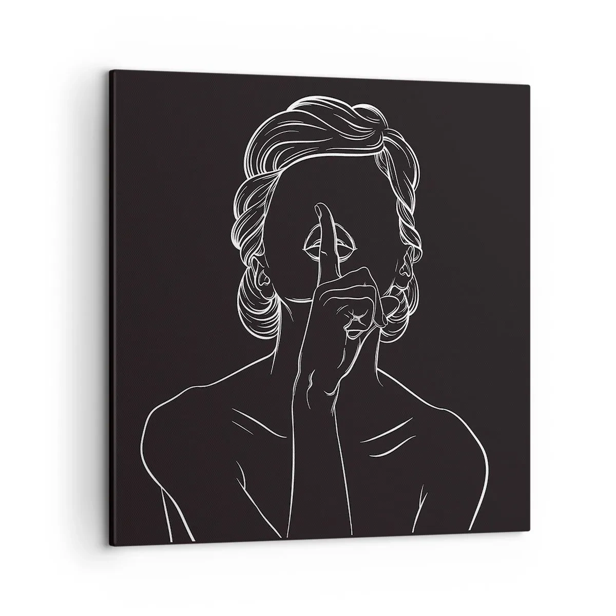 Lærredstryk - Billede på lærred - Skønhed blomstrer i stilhed - 50x50 cm