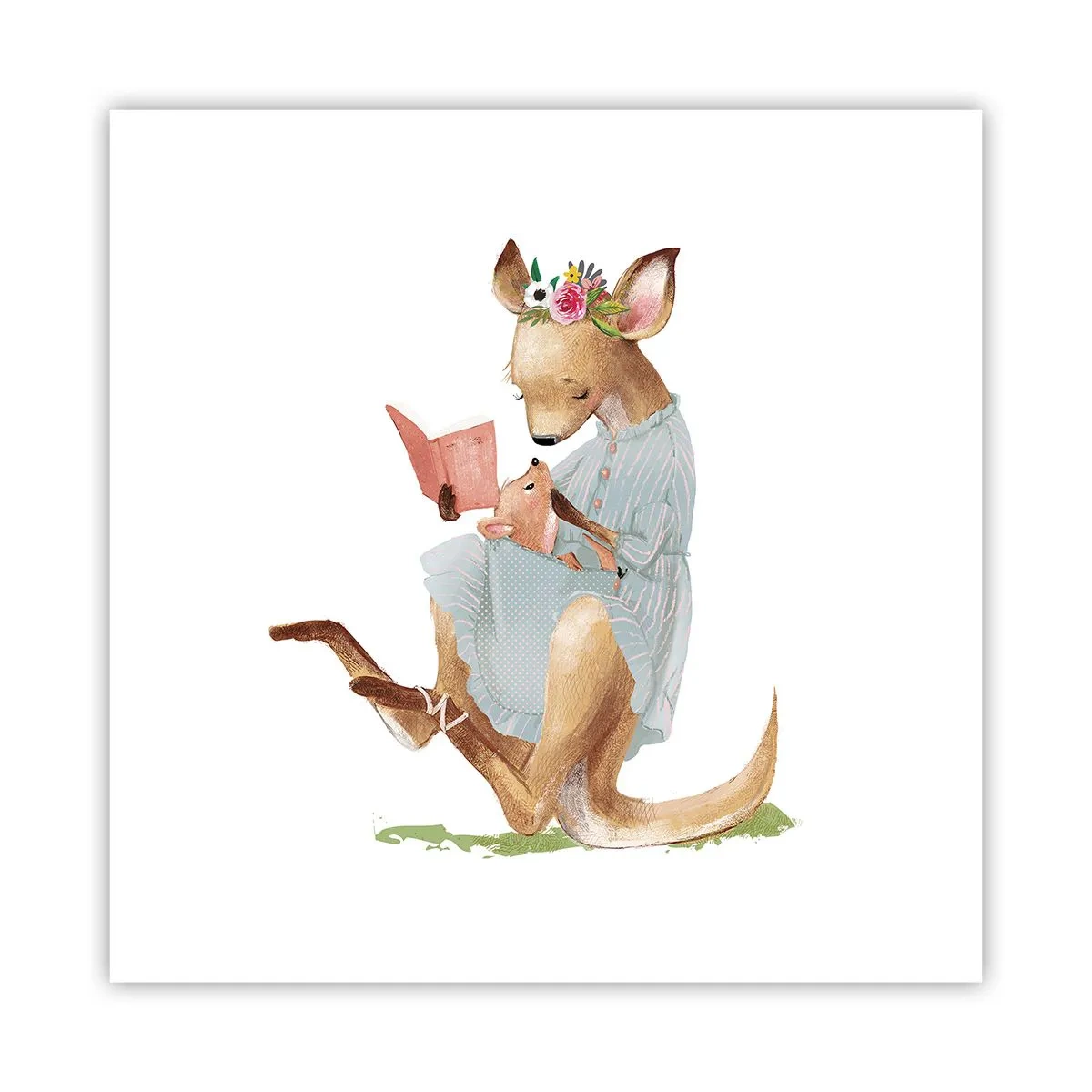 Plakat - Læs for mig, mor - 60x60 cm