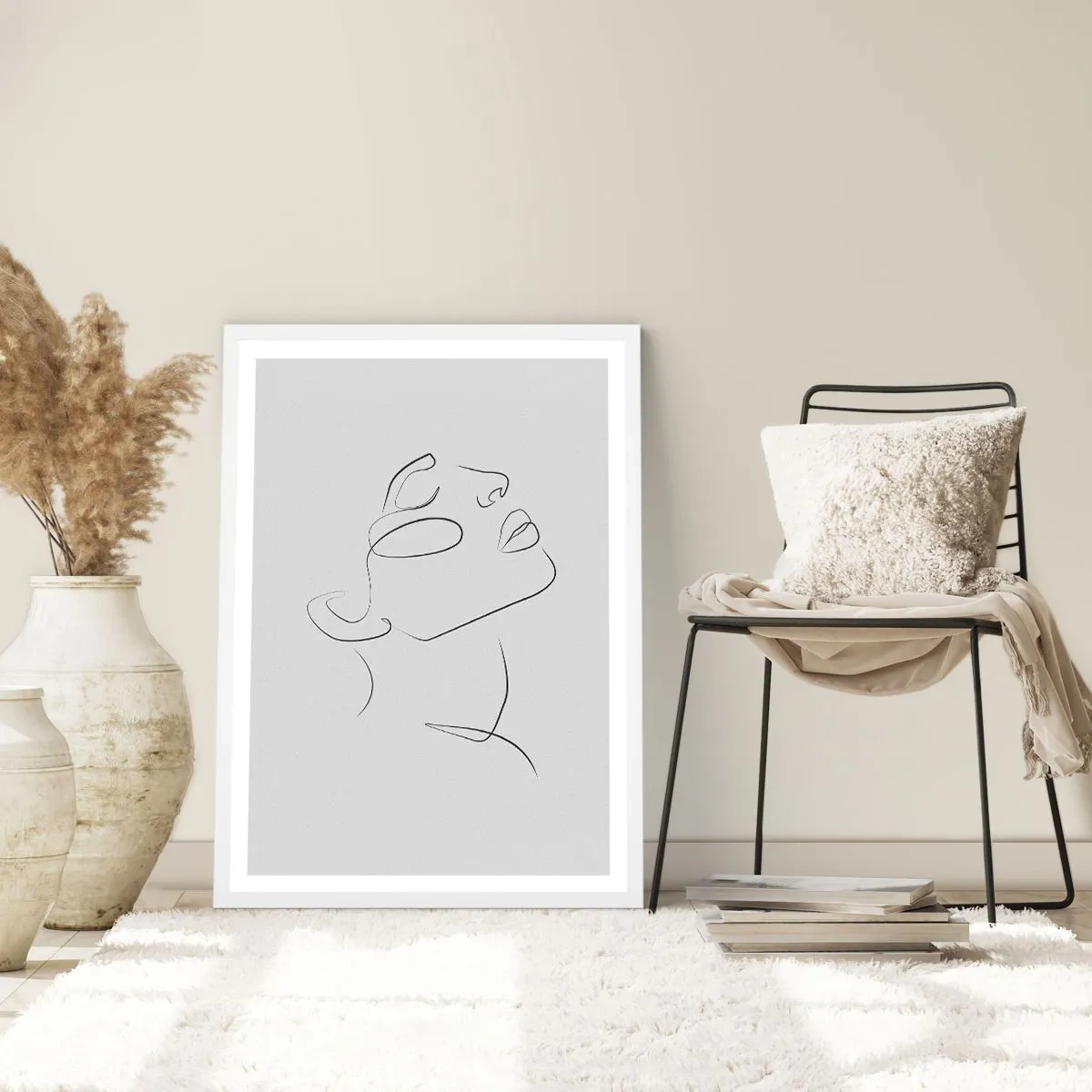 Plakat i hvid ramme - En drømmes slyngninger - 50x70 cm
