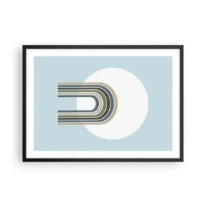 Plakat i sort ramme - Uimodståelig tiltrækningskraft - 70x50 cm
