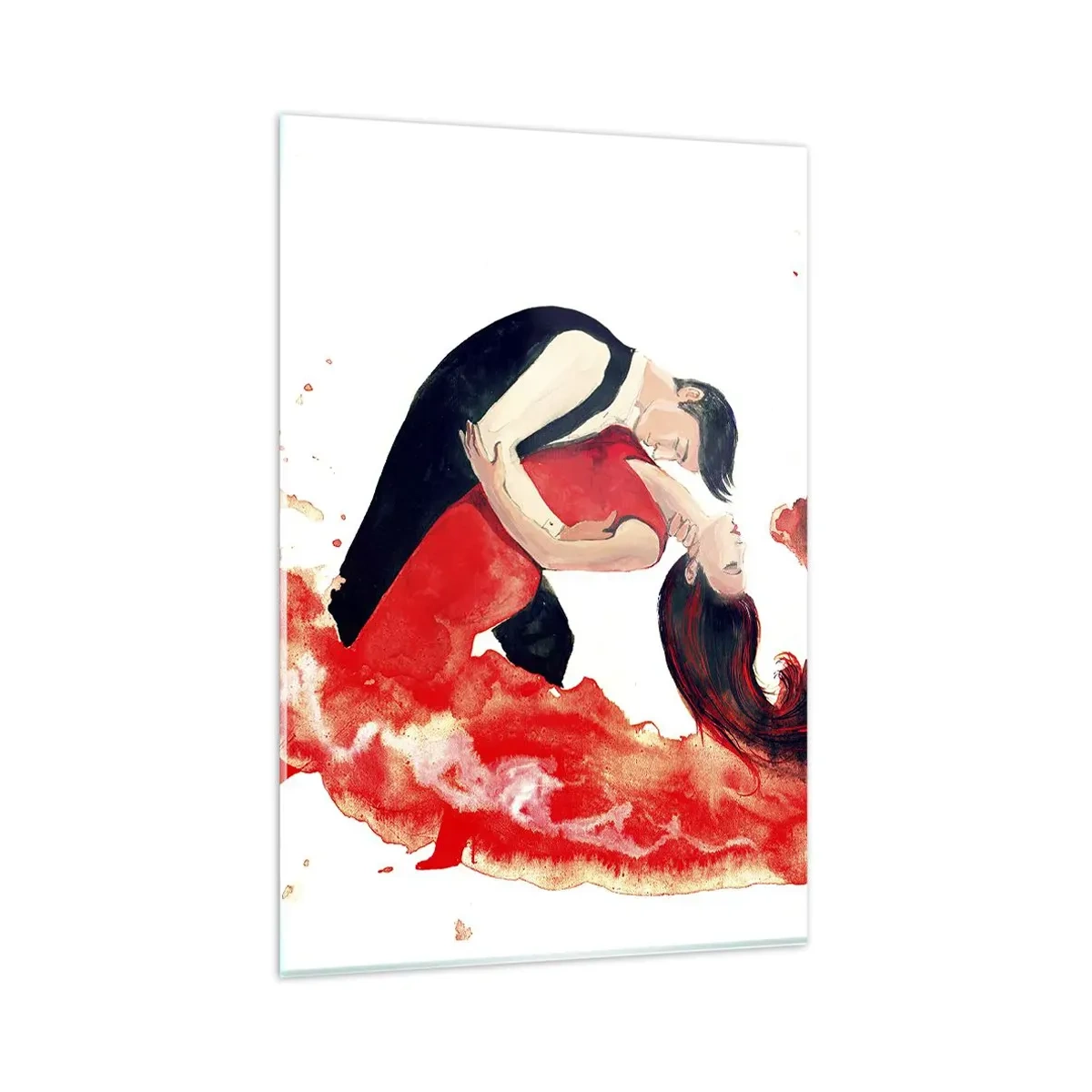 Billede på glas - Tango - en sensuel bølge - 80x120 cm
