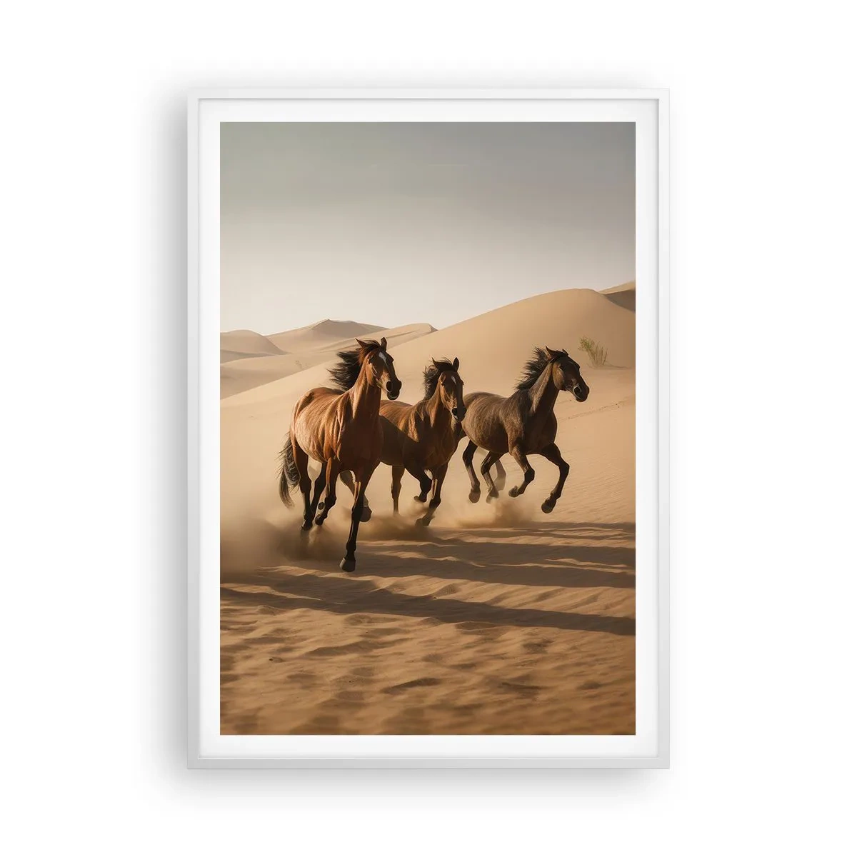 Plakat i hvid ramme - Fri som vinden - 70x100 cm