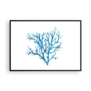 Plakat i sort ramme - Marint filigran - 100x70 cm