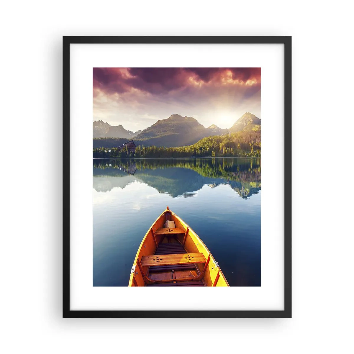 Plakat i sort ramme - Intet imod naturen - 40x50 cm