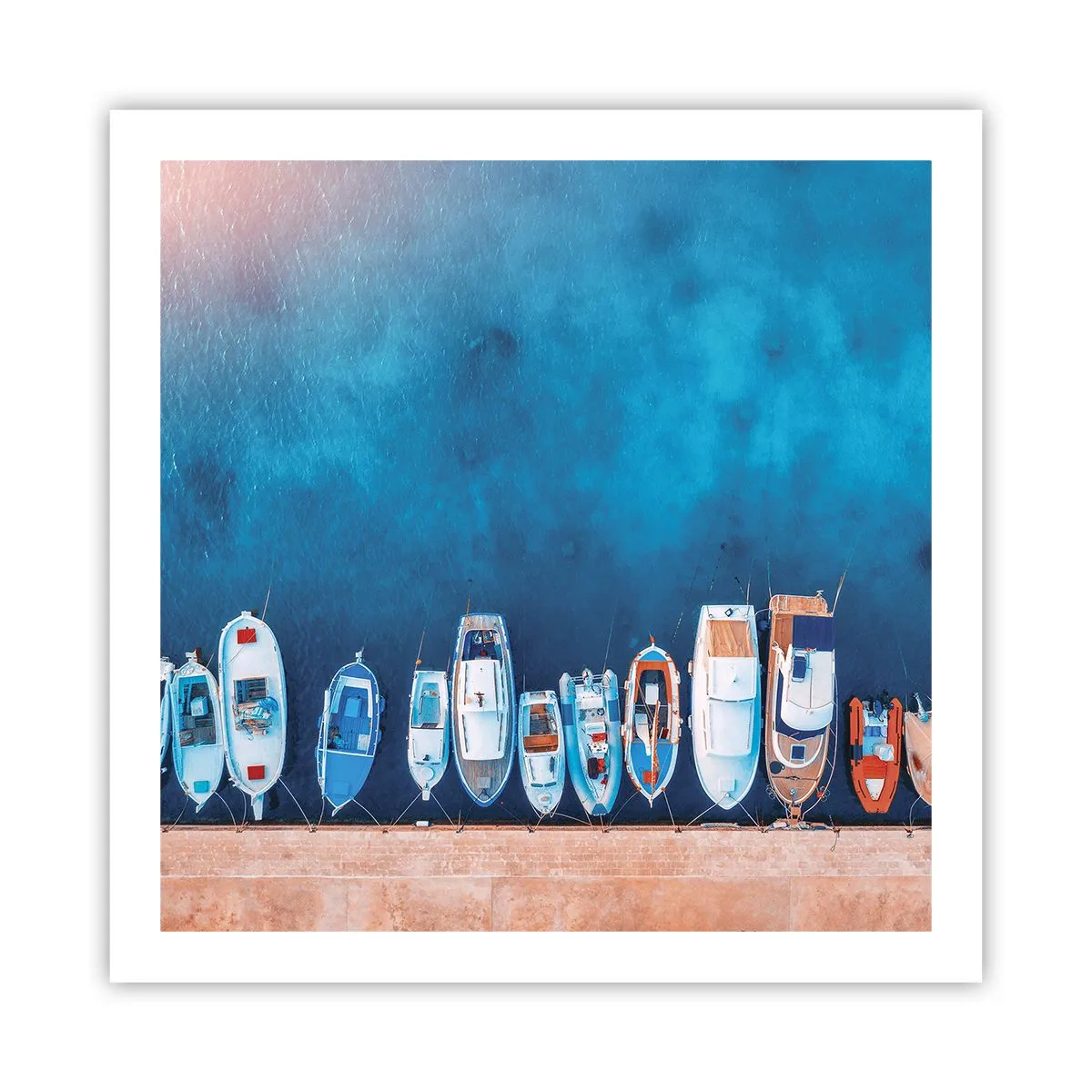 Plakat - I én række - 60x60 cm