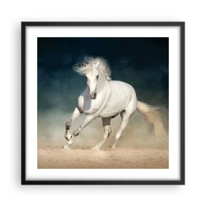 Plakat i sort ramme - Frihed i en ren tilstand - 50x50 cm