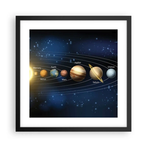 Plakat i sort ramme - En ud af ti - 40x40 cm