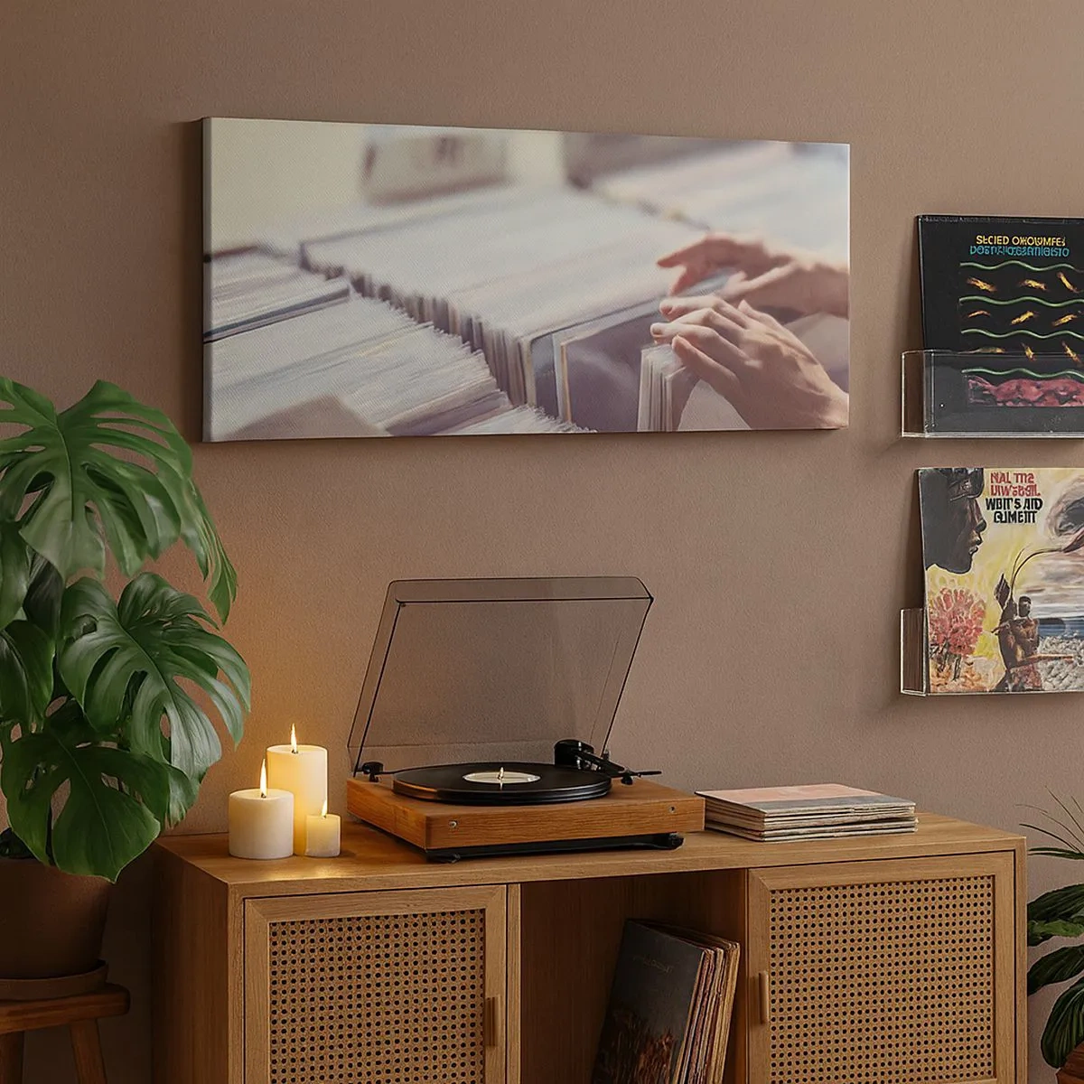 Lærredstryk - Billede på lærred - På jagt efter følelser - 100x40 cm