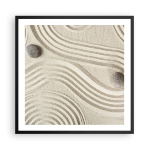 Plakat i sort ramme - Et strejf af varme - 60x60 cm