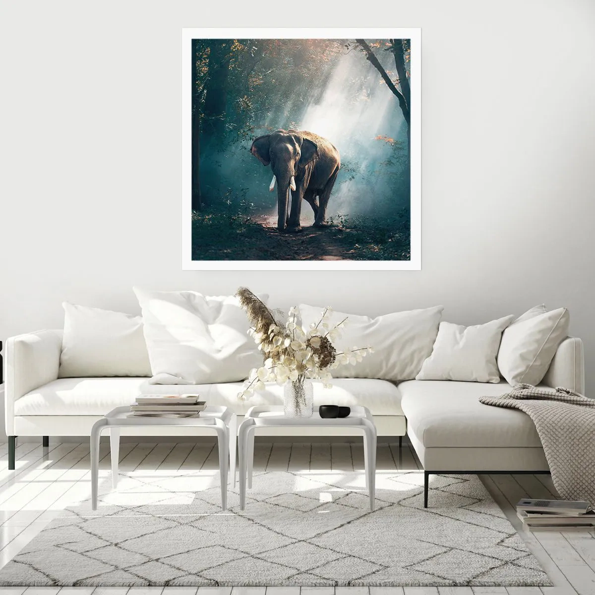 Plakat - En fredelig gåtur - 50x50 cm