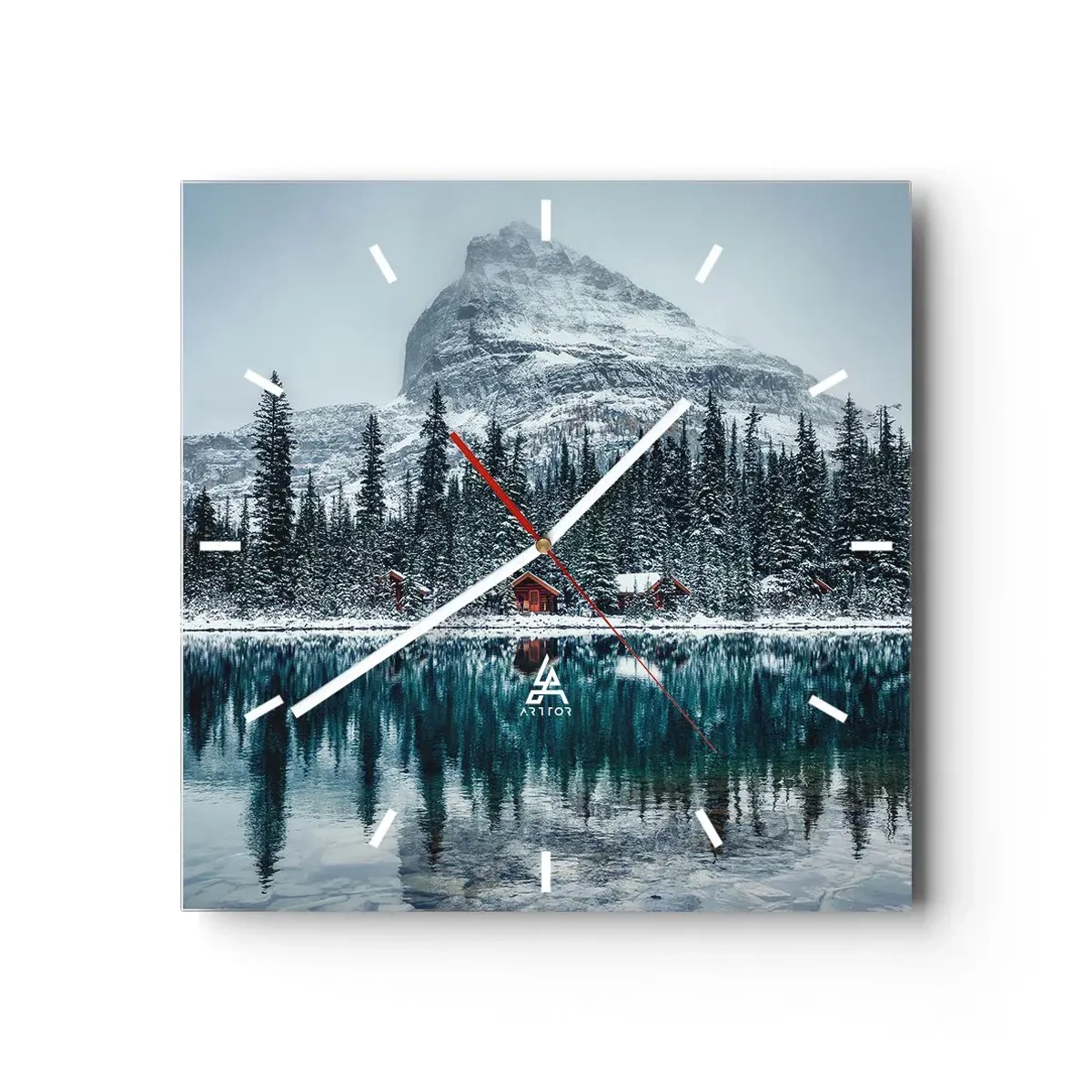 Vægur, Uret - En canadisk retræte - 40x40 cm