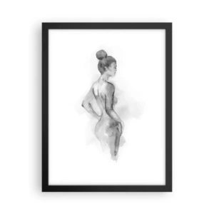 Plakat i sort ramme - Smukt som et maleri - 30x40 cm