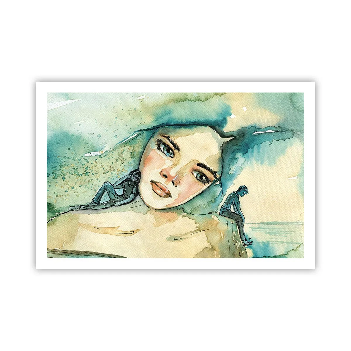 Plakat - Am I blue? - 91x61 cm