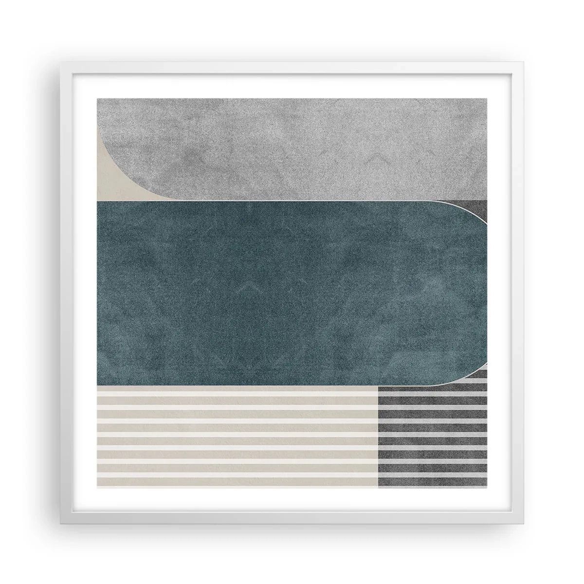 Plakat i hvid ramme - Horisontal komposition - 60x60 cm