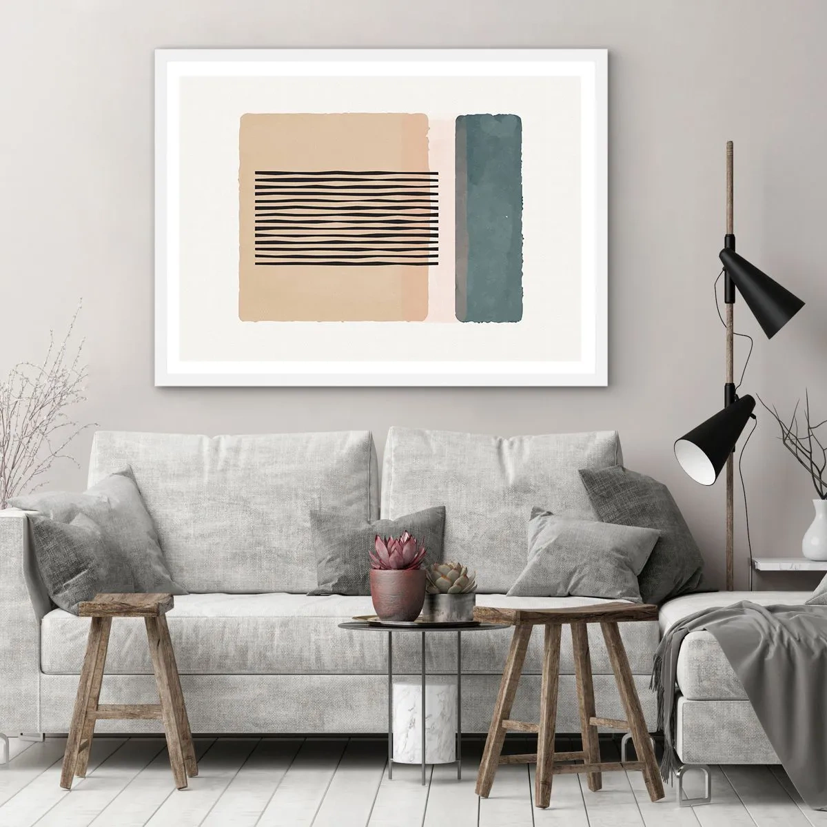 Plakat i hvid ramme - Alt er i god stand - 100x70 cm