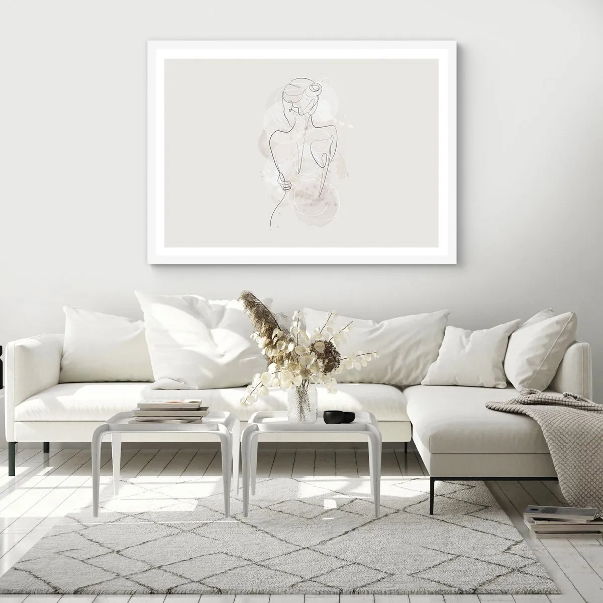 Plakat i hvid ramme - Som et følsomt instrument - 91x61 cm