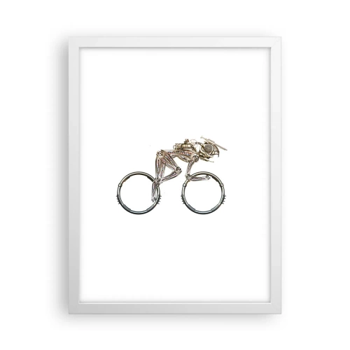 Plakat i hvid ramme - En fantastisk maskine - 30x40 cm