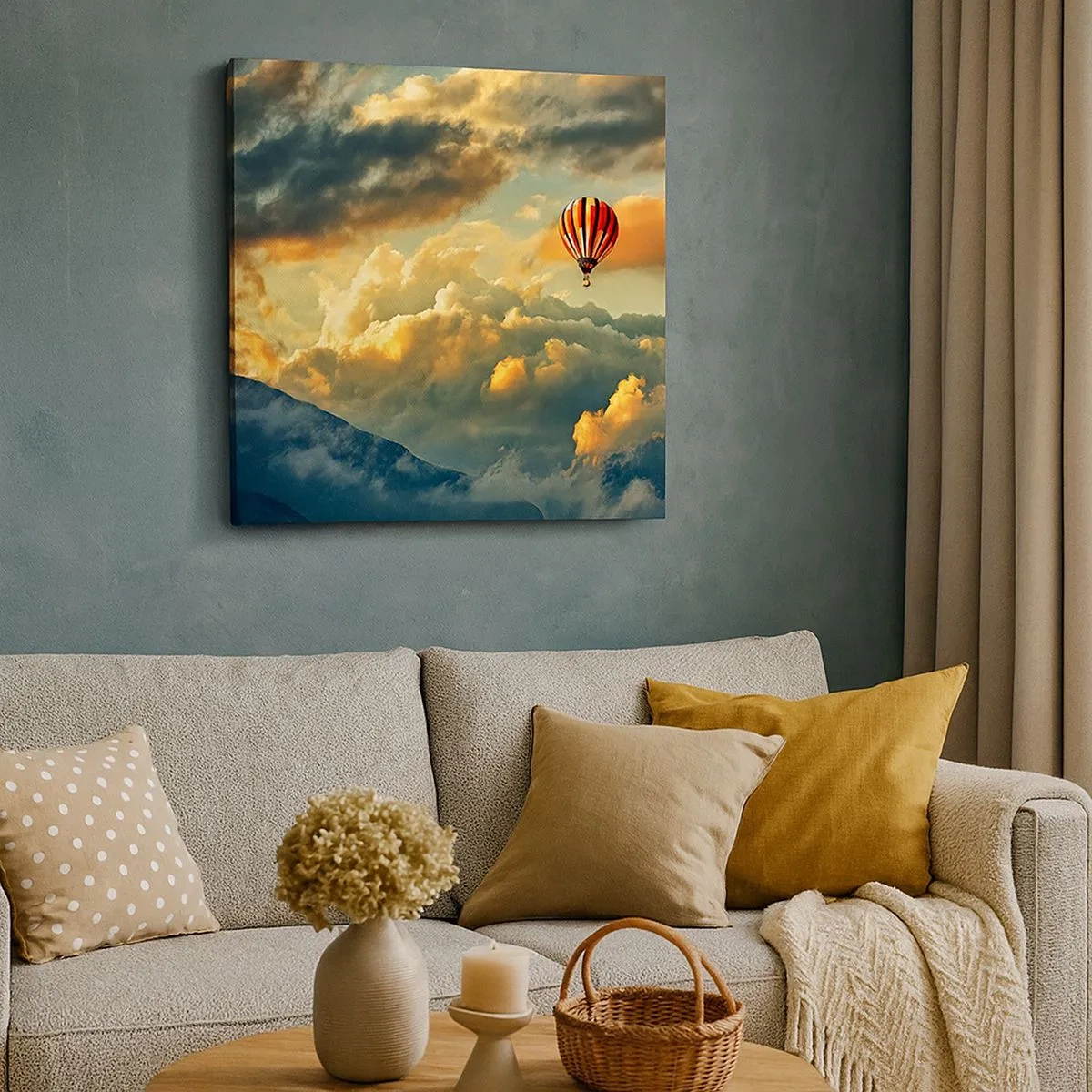 Lærredstryk - Billede på lærred - Jeg går, fordi jeg vil - 30x30 cm