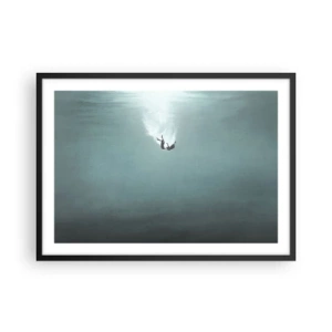 Plakat i sort ramme - I havets favntag - 70x50 cm